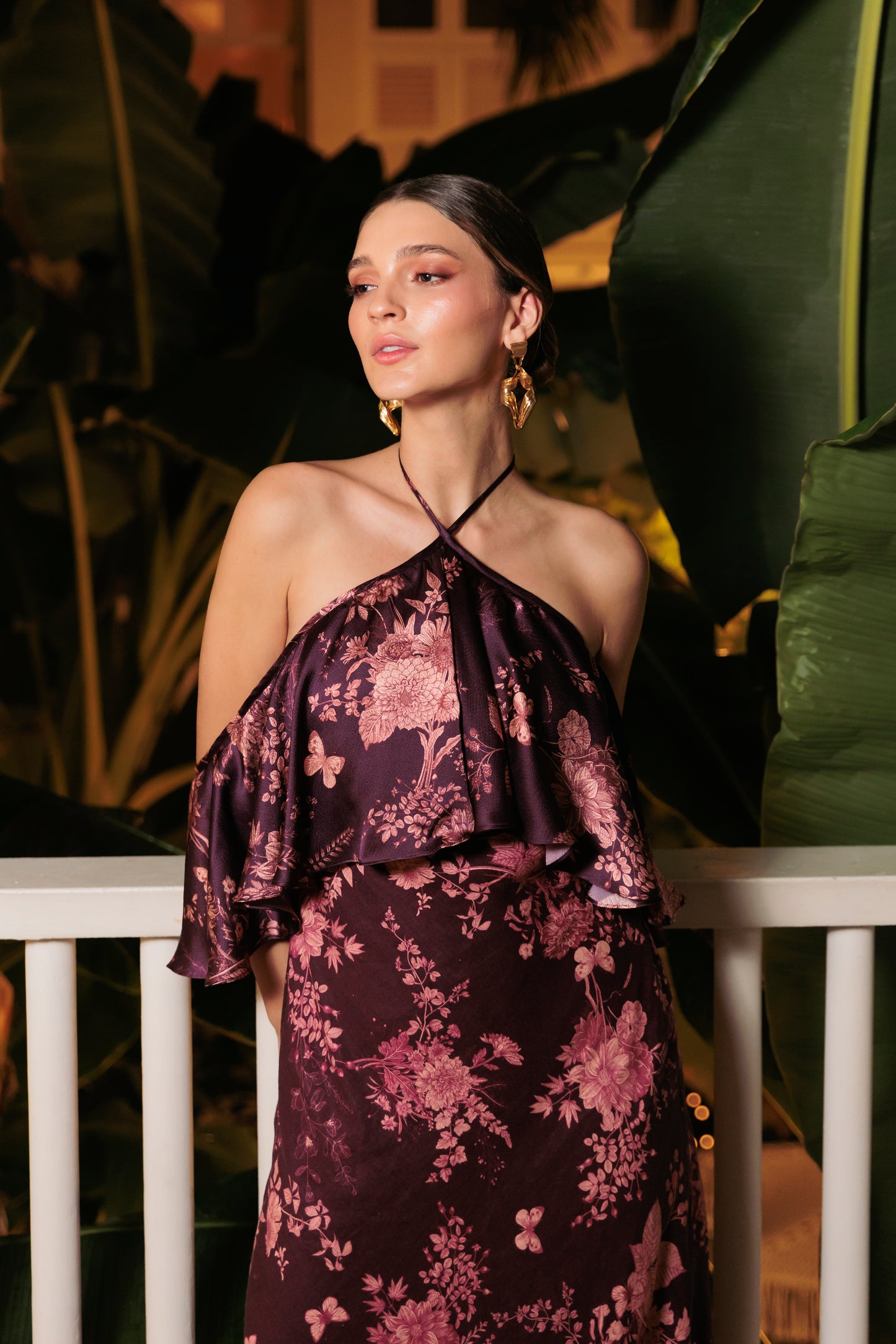 Malbec maxi dress