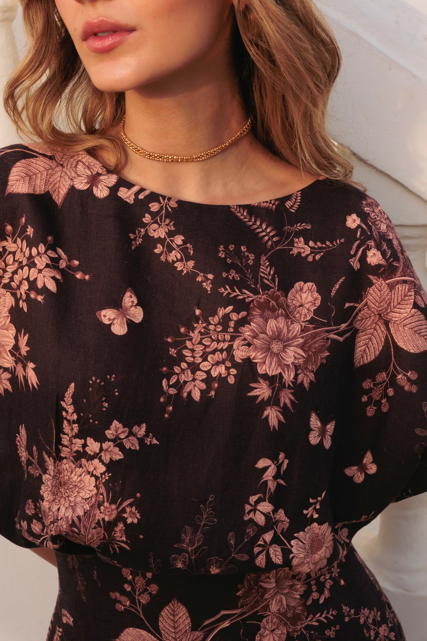 Cerise maxi dress